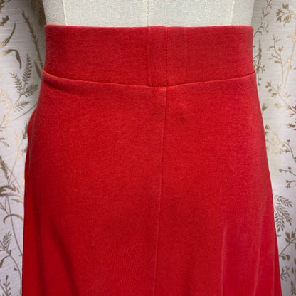 Forever 21 High-Waisted Cotton Skater Mini Skirt Red / XS Dance Cheer Tennis Y2K Twee Sporty