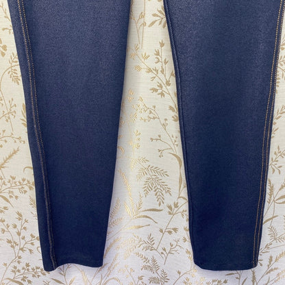 Dark Wash High Rise Skinny Denim Jeggings Small Stretch Minimalist Clean Girl