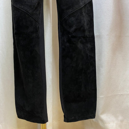 Element Suede Front Stretch Back Pants Size 5 Black Moto Grunge Steampunk Y2K