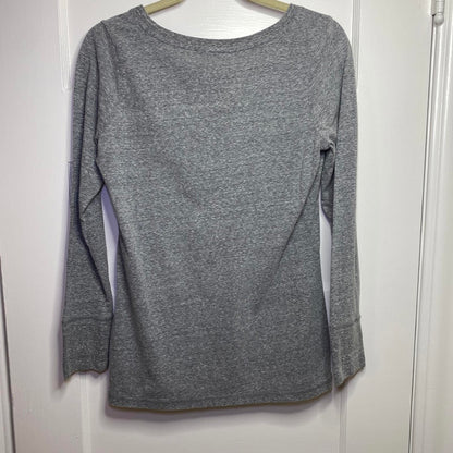 Missimo Long Sleeve Gray Top Womens Large Layering Basic Cozy Grunge Classic