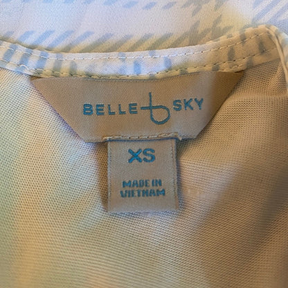 Belle + Sky Pastel Blue Plaid Ruffle Midi Dress XS Cottagecore Coquette Dollette