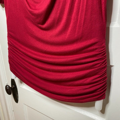 GUSB Collection Cowl Neck Top Womens Large Boho Chic Dainty Holiday Romantic Y2K