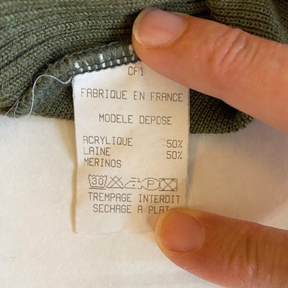 Le Petit Baigneur Vintage Wool Blend Knit Sweater Small 90s French Clean Girl