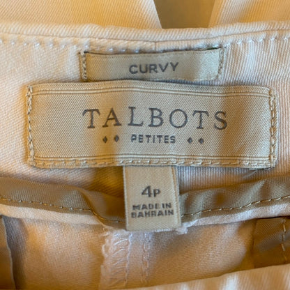 Talbots Capri Pants Womens 4P Elevated Basics Coastal Minimalist Sailor Chic