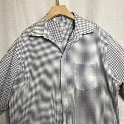 Merona Micro Check Button Up Shirt Mens XL Academia Normcore Preppy Professional
