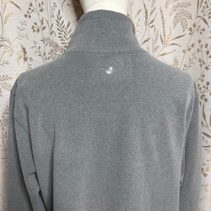 Hi-Tec Full Zip Fleece Jacket Women XXL Gray Cozy Performance Workout Athleisure