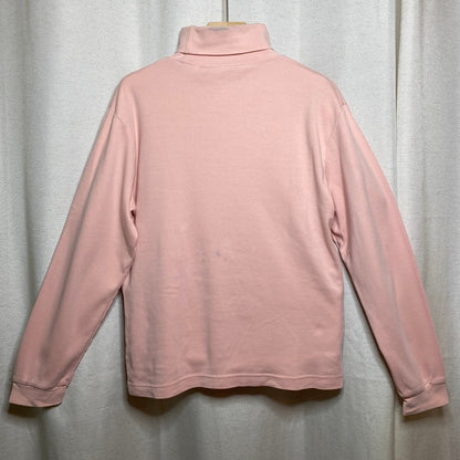 Eddie Bauer Vintage Pastel Pink Turtleneck Shirt Small Balletcore Distressed