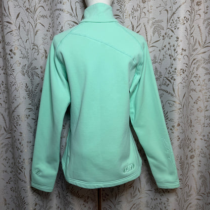 Salomon Actitherm Fleece Jacket Women L Full Zip Green Gorpcore Outdoor Utility