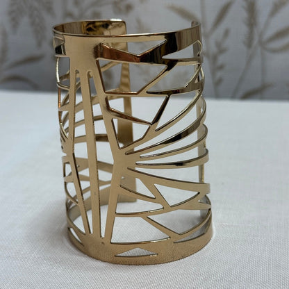 Geometric Openwork Gladiator Statement Cuff Goddess Superhero Futuristic Costume