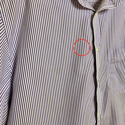 Jos A Bank Stripped Button Up Shirt Mens XL Academia Casual Geek Normcore Preppy