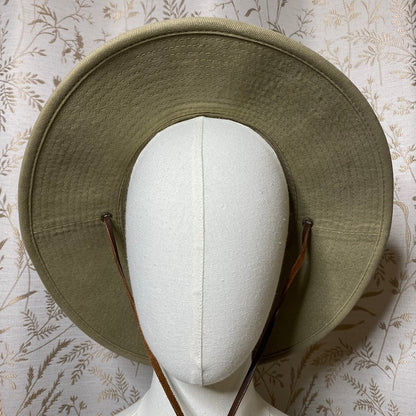 Dorfman Pacific Khaki Safari Hat Medium Mesh Gorpcore Sun Hiking Outdoor Utility