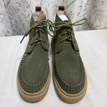 Kelsi Dagger Palisade Green Suede Chukka Booties Womens 11 Gorpcore Boho Earthy