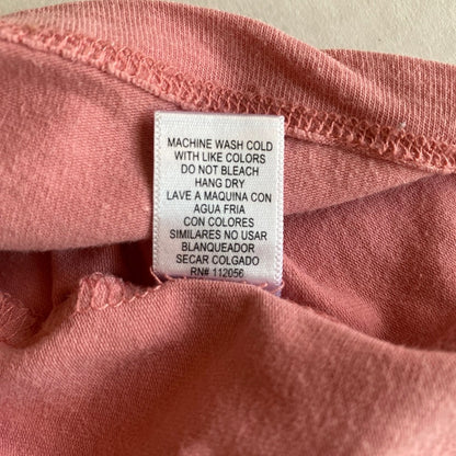 Zenana Dusty Pink V-Neck Tee Fits XS Clean Soft Girl Minimalist Basic Romantic