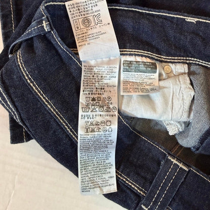 Levi's 524 Too Superlow Jeans Women Sz 18 Tall Dark Indigo Cowgirl Y2K Western