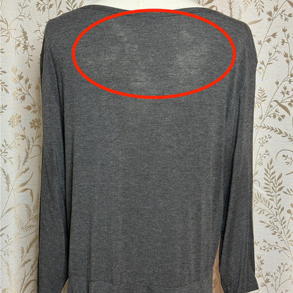 Apparel Love Stretch Tunic Top Gray Women L Casual Minimalist Loungewear Cozy
