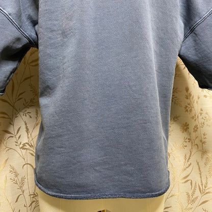 Universal Thread Blue Cut Out V-Neck Sweatshirt XS Coastal Minimalist Indie Boho