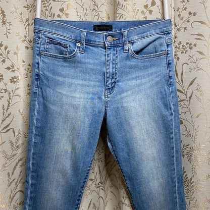 Uniqlo Slim Straight Leg Cropped Jeans 26 Medium Wash Minimalist Normcore Clean
