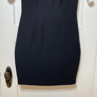Vintage Preview Collection Little Black Pencil Dress Cropped Jacket Womens 4P