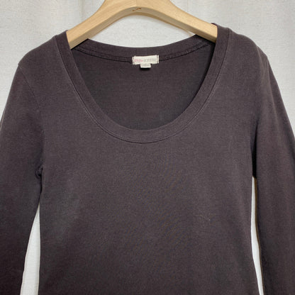 Zenana Espresso Brown Long Sleeve Tee Downtown Girl 90s Dark Cottagecore Grunge