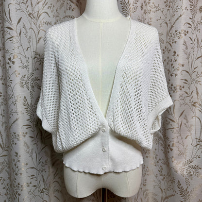 GRACE KARIN Open Knit Cardigan Women XL Shrug Boho Coastal Casual Minimalist
