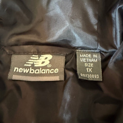 New Balance Full-Zip Quilted Hooded Puffer Jacket Women 1X Gorpcore Athleisure
