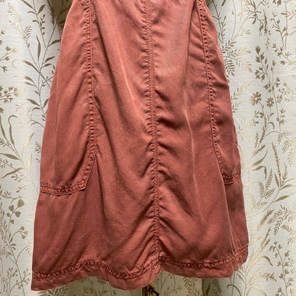 Abercrombie & Fitch Terracotta Overall Mini Dress XS Gorpcore Utility Barncore