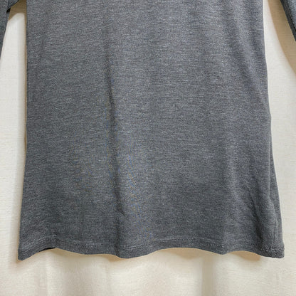 Love Peace Hope Gray Scoop Neck Top Women Fits XS Grunge 90s Style Minimalist