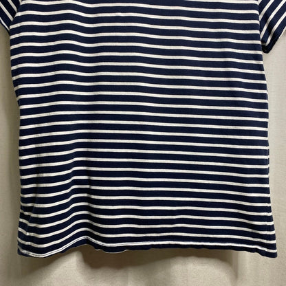 Nautica Striped Top Womens XL Coastal Nautical Sailor Chic Soft Norm Vacation