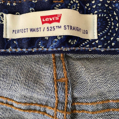 Levi's Perfect Waist 525 Straight Leg Blue Jeans Womens 14M Closet Staple