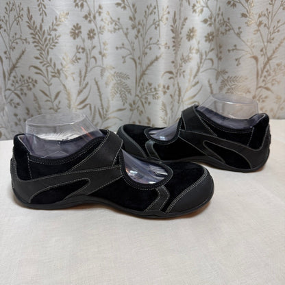 Ahnu Suede Leather Mary Jane Walking Shoes Women 8.5 Utility Travel Comfort