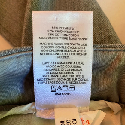 Express Skinny Mid Rise Dress Pants 00R Heather Gray Office Siren Minimalist