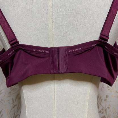 Victorias Secret 40DD Burgundy Lightly Lined Wireless Bra Smooth Comfort T-Shirt