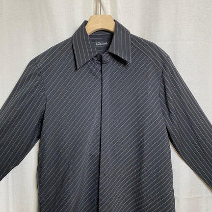 7 Diamonds Button Up Shirt Mens Large City Dark Academia Goth Noir Professional
