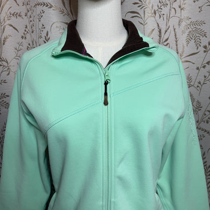 Salomon Actitherm Fleece Jacket Women L Full Zip Green Gorpcore Outdoor Utility