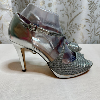 Style&Co Glitter Stiletto Heels Women 8 Glam Party Holiday Costume DIY Project