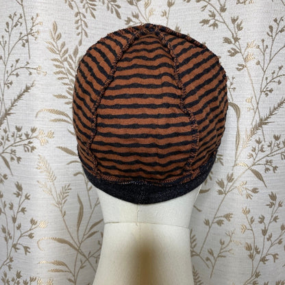 Flipside Hats Reversible Polka Dot Striped Cabbie Hat Driver Boho Slow Fashion