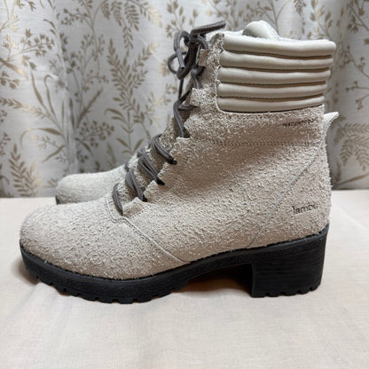 Jambu Douglas Waterproof Suede Ankle Boots Women 11 Cozy Fleece Lug Sole Winter