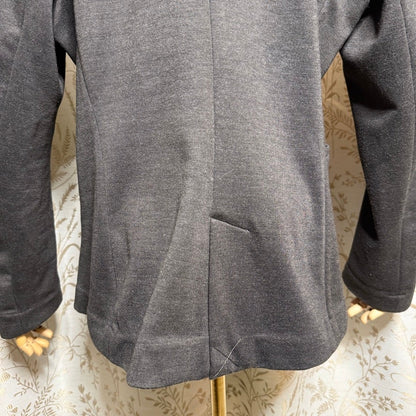 Olivia Moon Charcoal Gray Knit Blazer Womens XL Office Siren Academia Corpcore