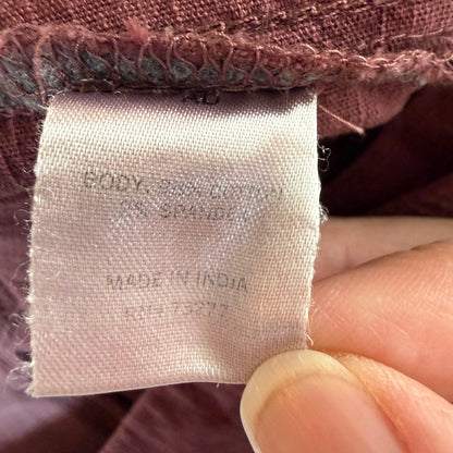 Sonoma Stretch Twill Crop Cargo Utility Pants Women 12 Wine Gorpcore Cabincore