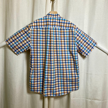 Jos A Bank Plaid Button Up Shirt Mens Large Academia Casual Geek Normcore Preppy