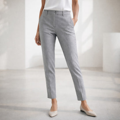 Express Skinny Mid Rise Dress Pants 00R Heather Gray Office Siren Minimalist