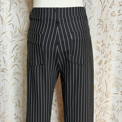 Yogipace Pinstripe Yoga Dress Pants Womens XL Black White Office Siren Corporate