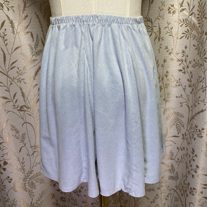 Brandy Melville Blue Faux Suede Circle Mini Skirt Small Dainty Feminine Coquette