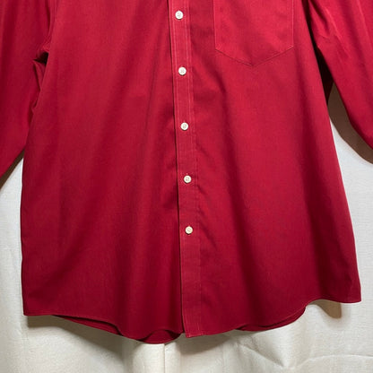 Merona Red Button Down Shirt Mens XL Academia Business Office Professional