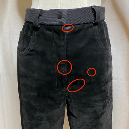 Element Suede Front Stretch Back Pants Size 5 Black Moto Grunge Steampunk Y2K