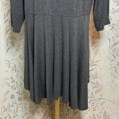 Apparel Love Stretch Tunic Top Gray Women L Casual Minimalist Loungewear Cozy