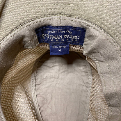 Dorfman Pacific Khaki Safari Hat Medium Mesh Gorpcore Sun Hiking Outdoor Utility