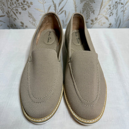 Me Too Wedge Slip-On Loafers Women 11 Beige Light Academia Comfort Office Travel