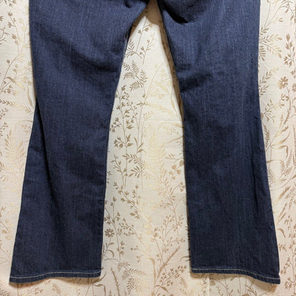 Levi's 524 Too Superlow Jeans Women Sz 18 Tall Dark Indigo Cowgirl Y2K Western