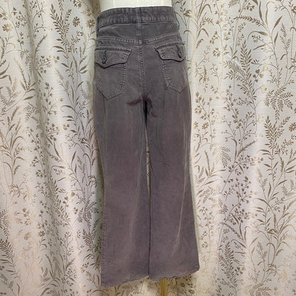 St Johns Bay Corduroy Pants 4PS Taupe Bootcut Stretch Whimsigoth Grunge Indie